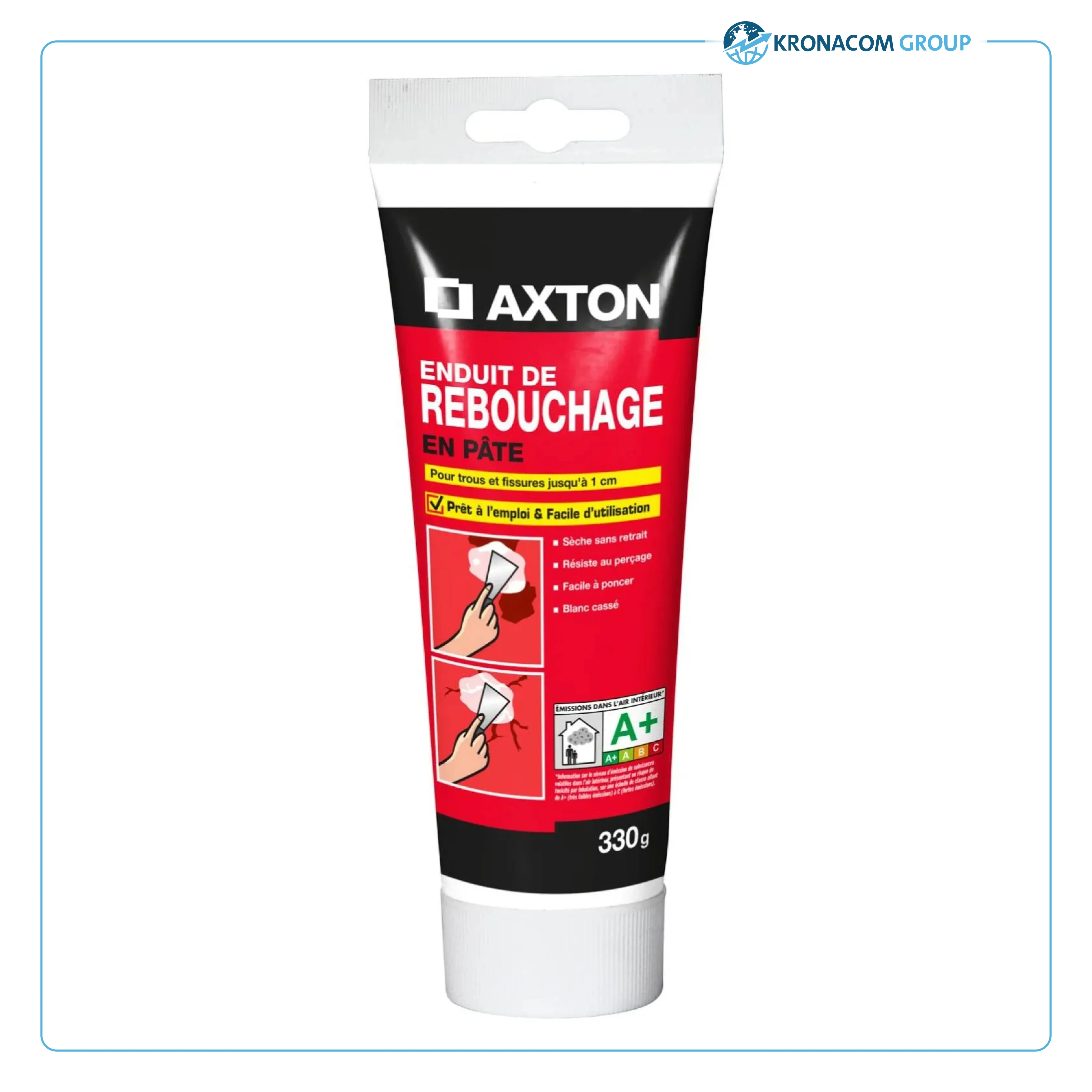 Enduit de rebouchage AXTON 0.33 kg en pâte, pour plaque de plâtre
